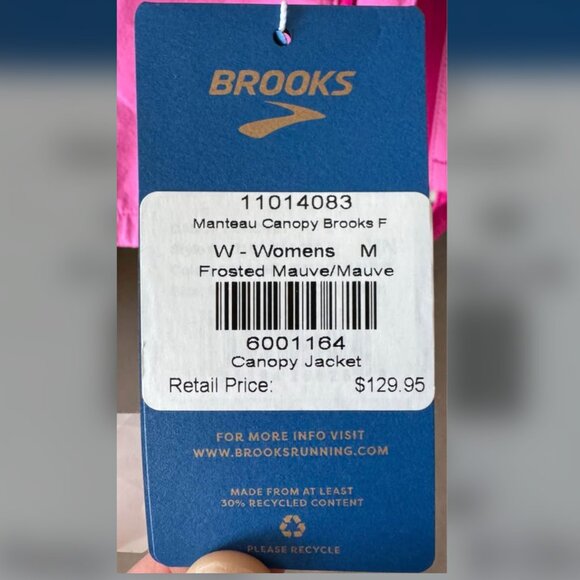 Brooks Manteau Canopy Size M Running Jacket - Picture 2 of 2